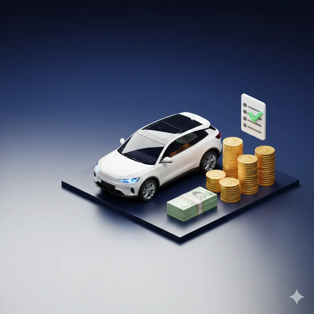 2026년 전기차 보조금 확정 및 지역별 접수 일정표를 상징하는 전기차와 체크리스트 3D 인포그래픽